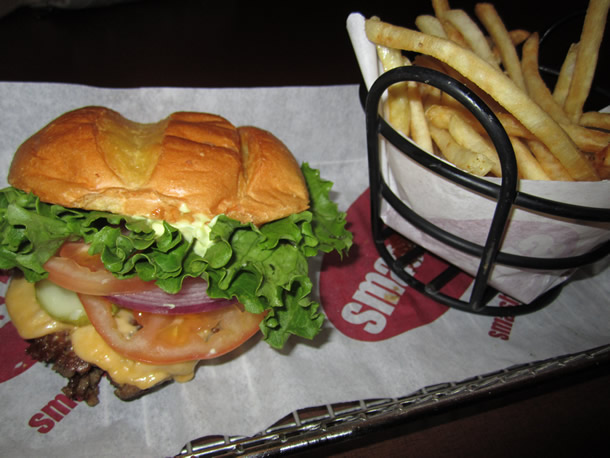 Smashburger Burger and Fries