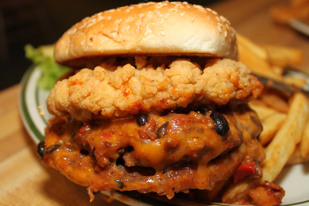 Chubby chicken burger