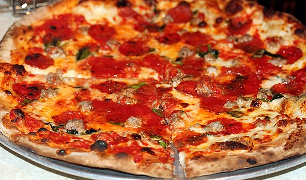johns-pizzeria-nyc-pepperoni-sausage-basil-610x407 John's of Bleecker Street - New York, NY