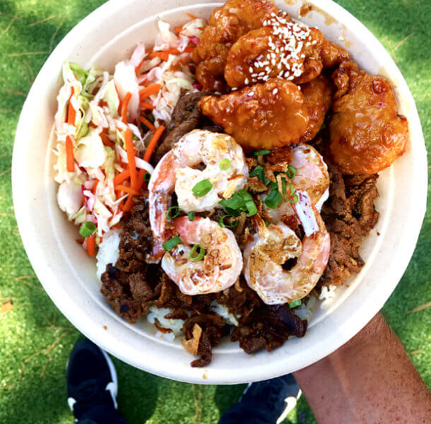 Surf & Turf with White Rice