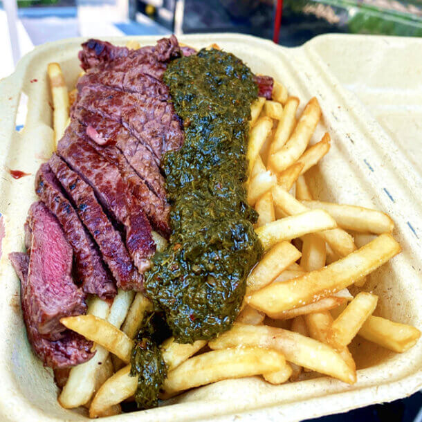 Barcelona Steak and Fries with Chimichurri