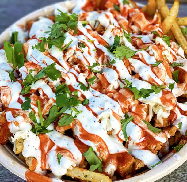 Buffalo Chicken Ranch Fries