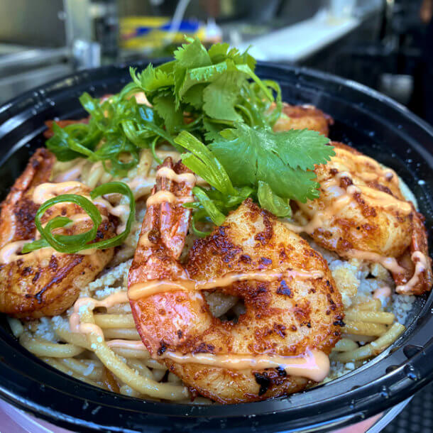 Jumbo Prawns Noodle Bowl